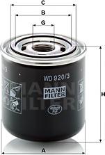 Mann-Filter WD 920/3 - Гидрофильтр, автоматическая коробка передач unicars.by