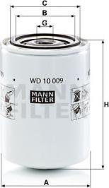 Mann-Filter WD 10 009 - Фильтр, система рабочей гидравлики unicars.by