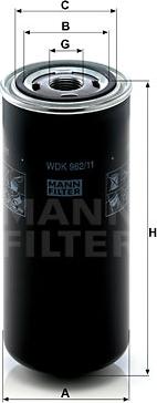 Mann-Filter WDK 962/11 - Топливный фильтр unicars.by