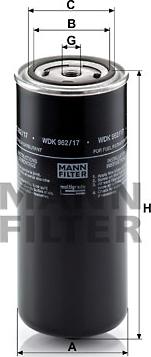 Mann-Filter WDK 962/17 - Топливный фильтр unicars.by