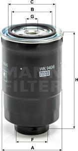 Mann-Filter WK 940/6 x - Топливный фильтр unicars.by