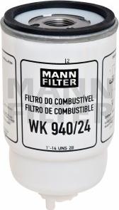 Mann-Filter WK 940/24 - Топливный фильтр unicars.by