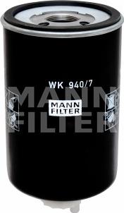 Mann-Filter WK 940/7 - Топливный фильтр unicars.by