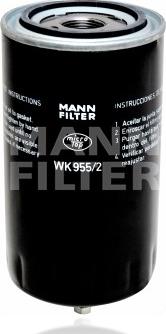 Mann-Filter WK 955/2 - Топливный фильтр unicars.by