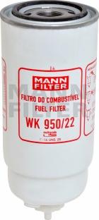 Mann-Filter WK 950/22 - Топливный фильтр unicars.by