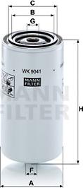 Mann-Filter WK 9041 x - Топливный фильтр unicars.by