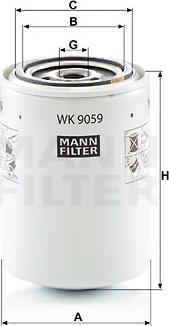 Mann-Filter WK 9059 - Топливный фильтр unicars.by