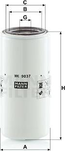 Mann-Filter WK 9037 x - Топливный фильтр unicars.by