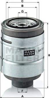 Mann-Filter WK 918 x - Топливный фильтр unicars.by