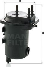 Mann-Filter WK 939/12 x - Топливный фильтр unicars.by