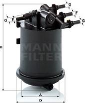 Mann-Filter WK 939/1 - Топливный фильтр unicars.by