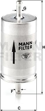 Mann-Filter WK 410 - Топливный фильтр unicars.by