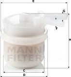 Mann-Filter WK 42/10 - Топливный фильтр unicars.by