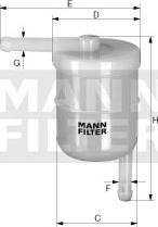 Mann-Filter WK 42/8 - Топливный фильтр unicars.by