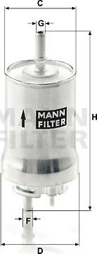 Mann-Filter WK 59 x - Топливный фильтр unicars.by