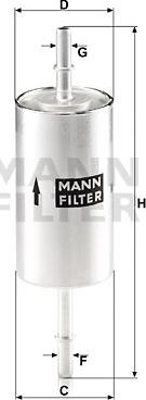 Mann-Filter WK 512/1 - Топливный фильтр unicars.by