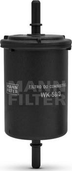 Mann-Filter WK 58/3 - Топливный фильтр unicars.by