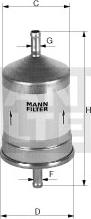 Mann-Filter WK 79/80 - Топливный фильтр unicars.by