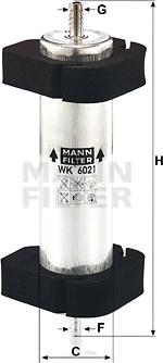 Mann-Filter WK 6021 - Топливный фильтр unicars.by