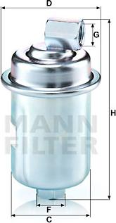 Mann-Filter WK 614/44 - Топливный фильтр unicars.by