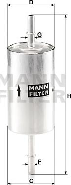 Mann-Filter WK 614/46 - Топливный фильтр unicars.by