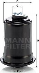 Mann-Filter WK 614/10 - Топливный фильтр unicars.by