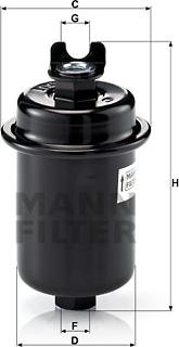 Mann-Filter WK 612/4 - Топливный фильтр unicars.by