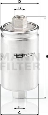 Mann-Filter WK 612/5 - Топливный фильтр unicars.by