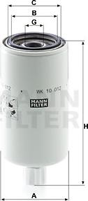 Mann-Filter WK 10 012 x - Топливный фильтр unicars.by