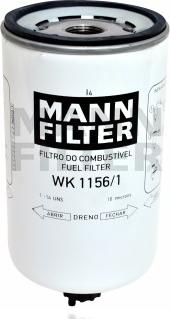 Mann-Filter WK 1156/1 - Топливный фильтр unicars.by