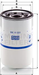 Mann-Filter WK 11 051 - Топливный фильтр unicars.by