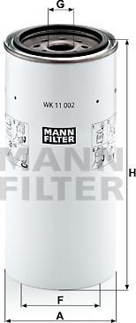 Mann-Filter WK 11 002 x - Топливный фильтр unicars.by