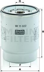 Mann-Filter WK 11 022 z - Топливный фильтр unicars.by