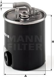 Mann-Filter WK 842/18 - Топливный фильтр unicars.by