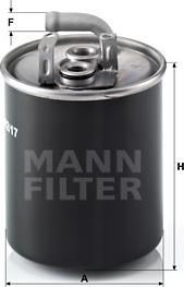 Mann-Filter WK 842/17 - Топливный фильтр unicars.by