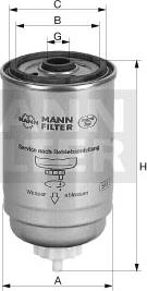 Mann-Filter WK 842/22 - Топливный фильтр unicars.by