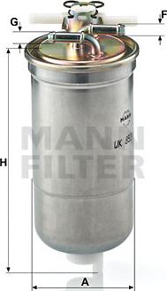 Mann-Filter WK 853/4 - Топливный фильтр unicars.by