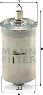 Mann-Filter WK 853/1 - Топливный фильтр unicars.by