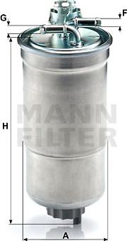 Mann-Filter WK 853/3 x - Топливный фильтр unicars.by