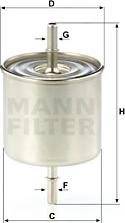 Mann-Filter WK 8046 - Топливный фильтр unicars.by