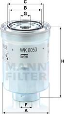 Mann-Filter WK 8053 z - Топливный фильтр unicars.by