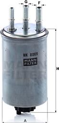 Mann-Filter WK 8069 - Топливный фильтр unicars.by