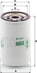 Mann-Filter WK 8001 - Топливный фильтр unicars.by