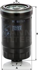 Mann-Filter WK 8019/1 - Топливный фильтр unicars.by