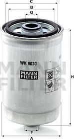 Mann-Filter WK 8030 - Топливный фильтр unicars.by