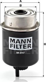 Mann-Filter WK 8167 - Топливный фильтр unicars.by