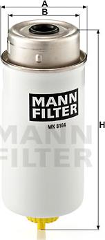 Mann-Filter WK 8104 - Топливный фильтр unicars.by