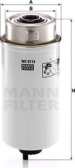 Mann-Filter WK 8114 - Топливный фильтр unicars.by