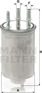 Mann-Filter WK 829/6 - Топливный фильтр unicars.by