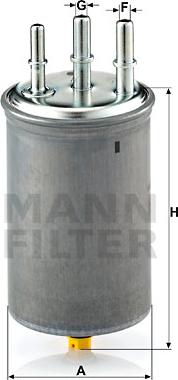 Mann-Filter WK 829/7 - Топливный фильтр unicars.by